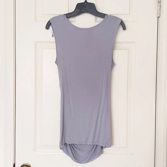 NWT. Express Rayon/Spandex Sleeveless top with front design. - Picture 2 of 4